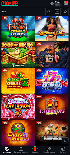Slots novos da Pin Up